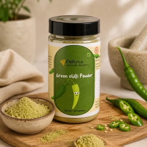 Dehyva Green Chilli Powder 100 Gram (Hari Mirchi Powder)