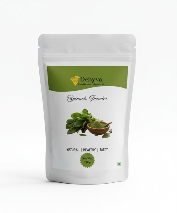 Spinach Powder 250g | 100% Natural, Pure & Sun-Dried | No Added Preservatives or Colors | Rich in Iron, Calcium & Antioxidants | Boosts Immunity & Energy | Ideal for Smoothies, Soups, Parathas & Health Drinks | Gluten-Free, Vegan & Chemical-Free Spinach Leaf Powder